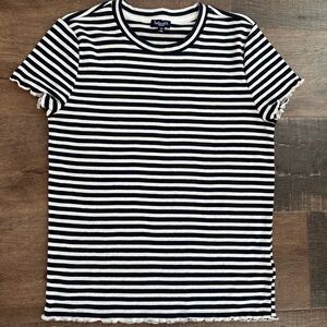 Splendid stripe baby tee navy size  medium